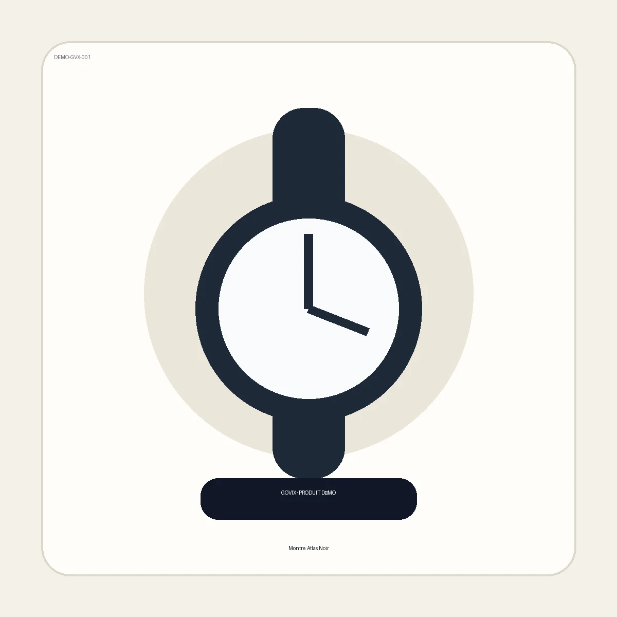 Montre Atlas Noir
